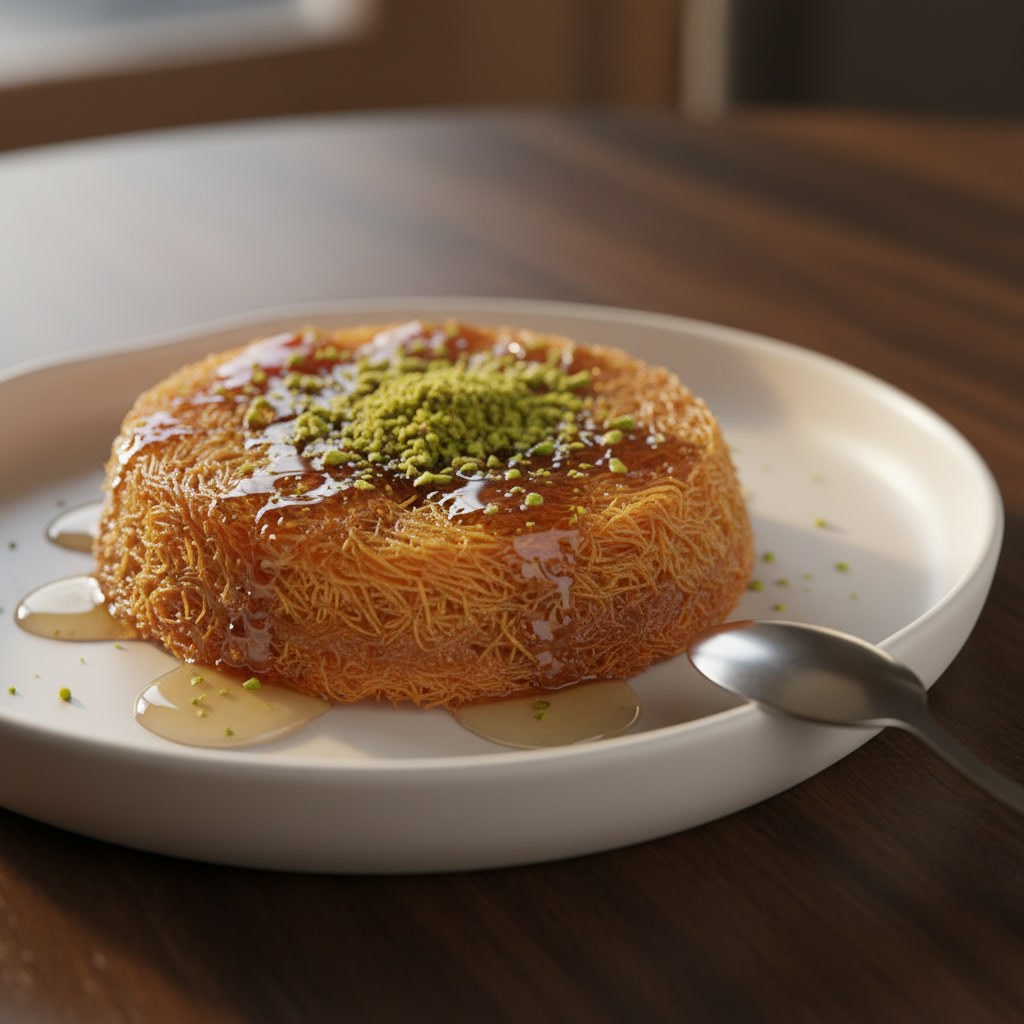 Fıstıklı kadayıf porsiyonu